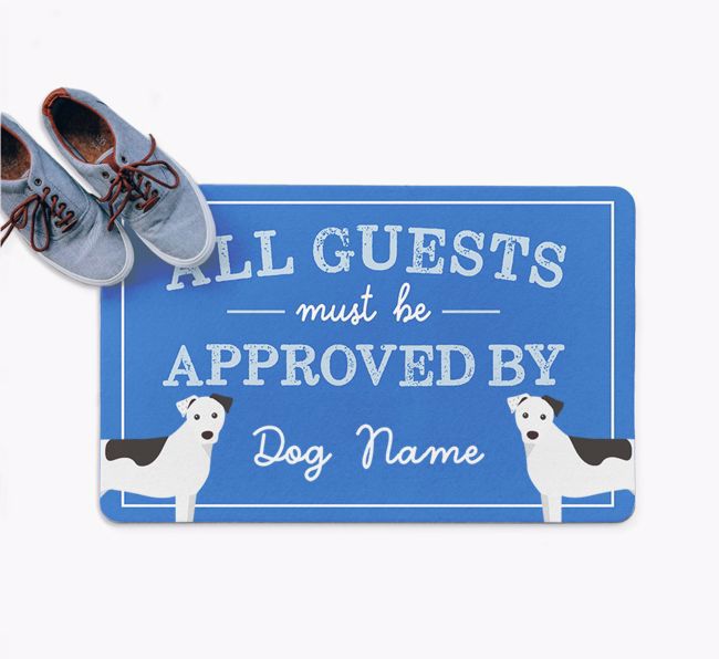 All Guests Must Be Approved By: Personalized {breedFullName} Doormat